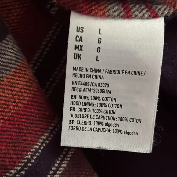 American Eagle Shirt Men's WesternLong Sleeve Pullover Hoodie Shirt Striped Sz L - Picture 9 of 10